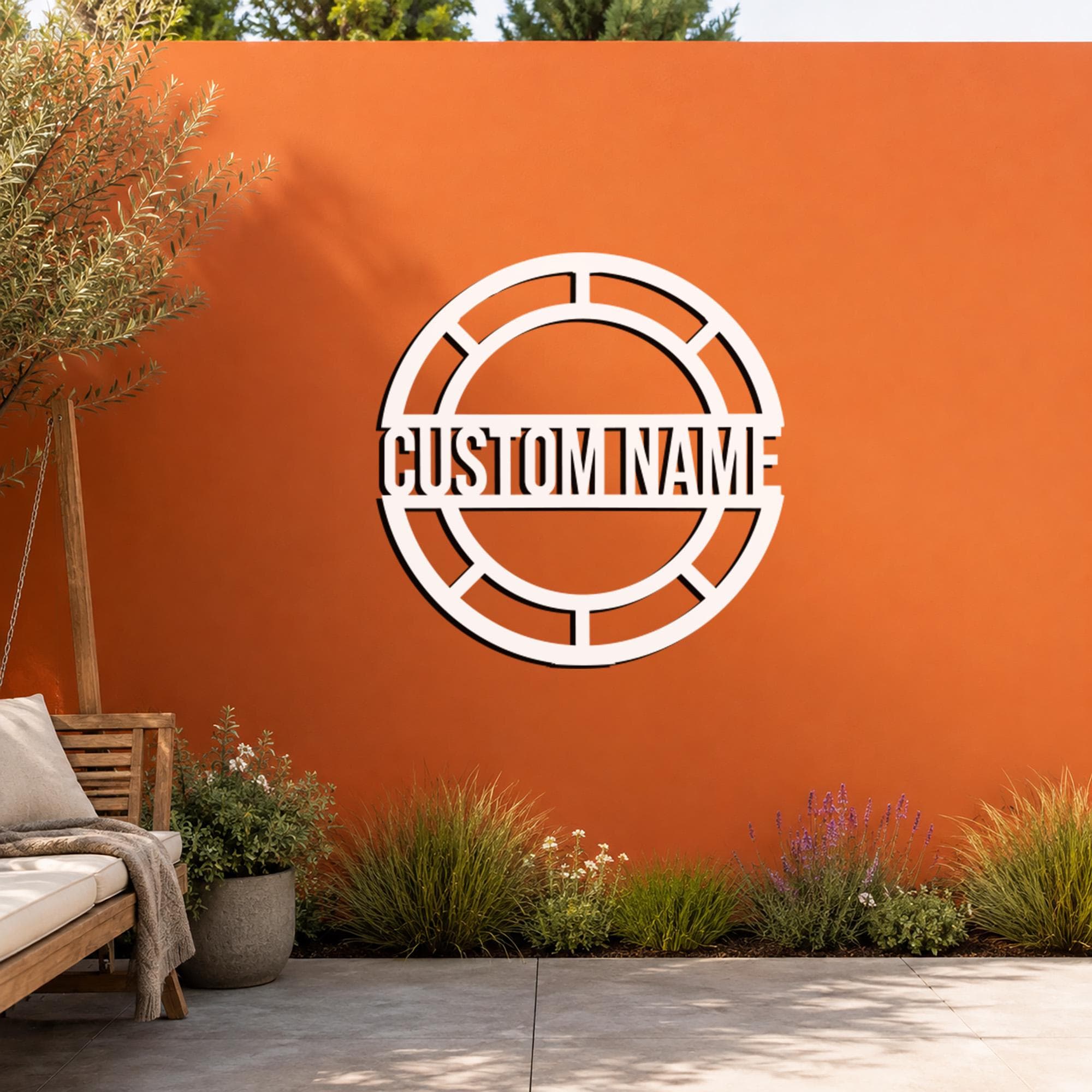 Personalized Family Name Metal Wall Art, Custom Last Name Sign, Round Monogram Decor, Wedding Gift, Housewarming Gift, Modern Metal Wall Art - image 4