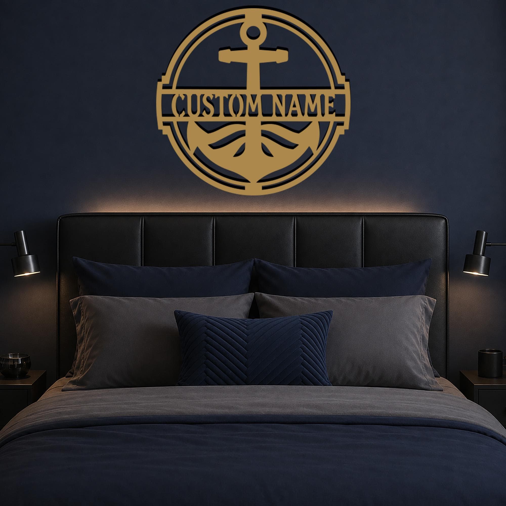 Personalized Anchor Metal Wall Art, Custom Name Sign, Nautical Wall Decor, Coastal Family Plaque, Boat Gifts, Sailor Gifts, Ocean Home Decor - image 5