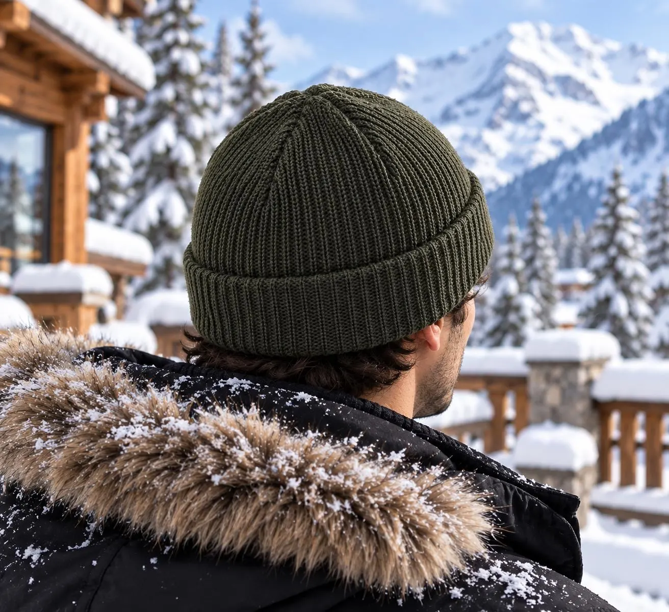 Unisex Short Knit Beanie, Warm Winter Skull Cap, Casual Hip Hop Style Wool Hat - image 5
