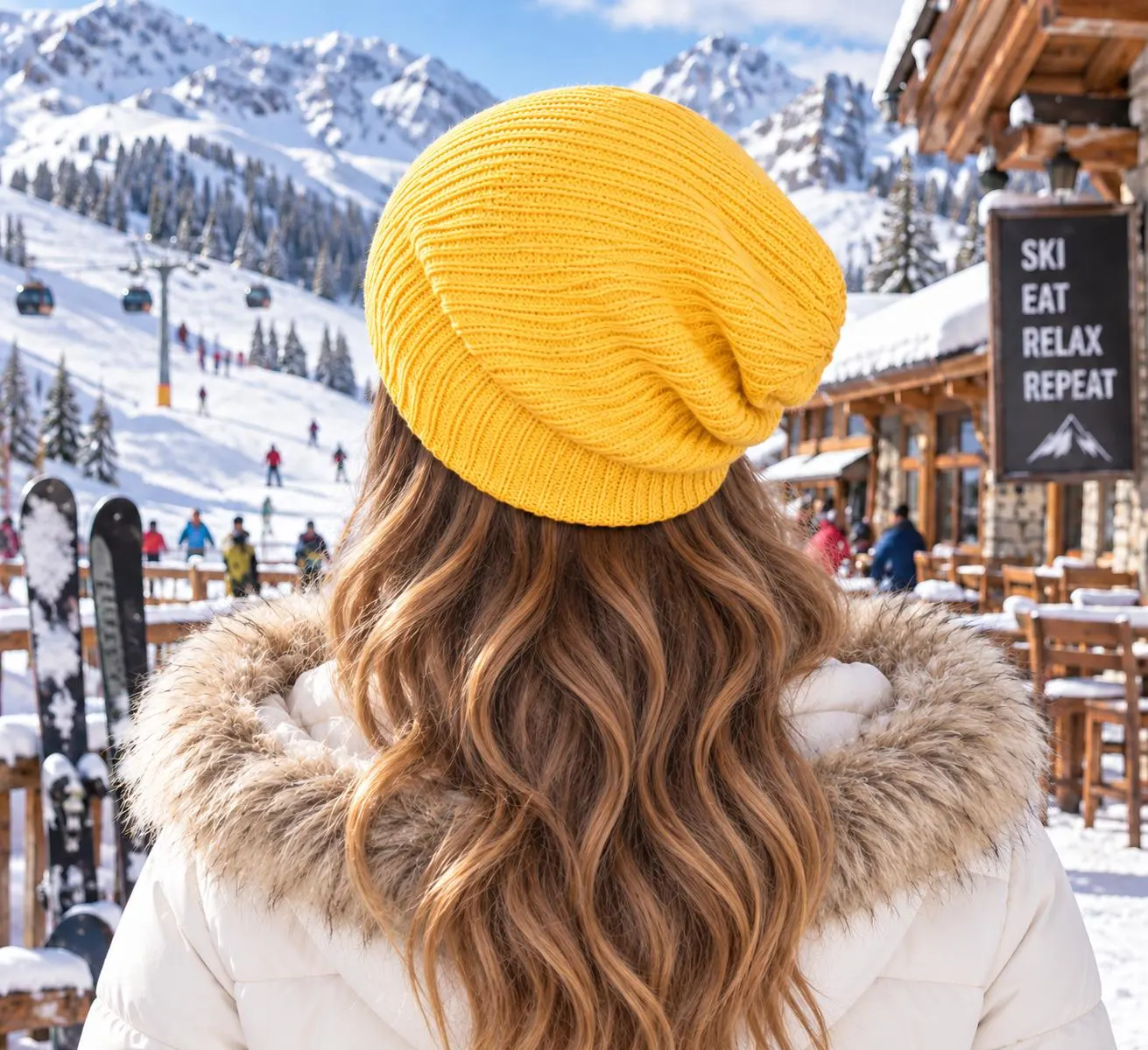 Unisex Slouchy Knit Beanie Solid Color Warm Winter Hat for Men and Women - image 3