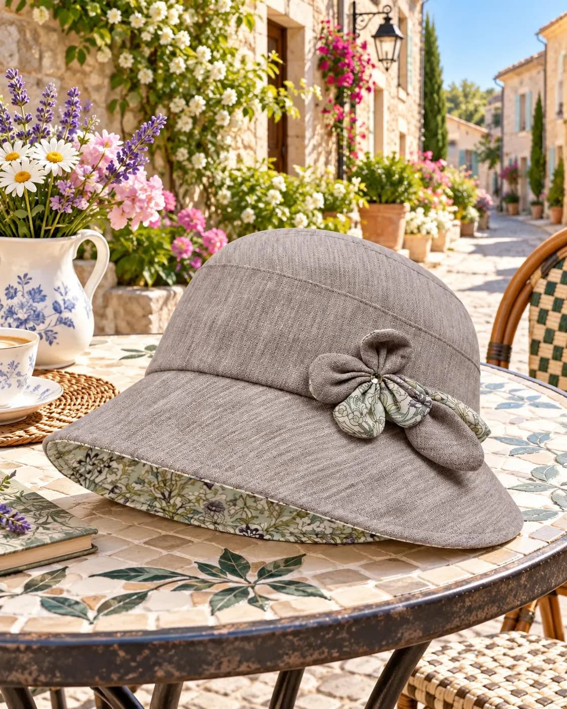 Wide Brim Floral Bucket Hat Foldable Breathable Summer Sun Hat - image 2