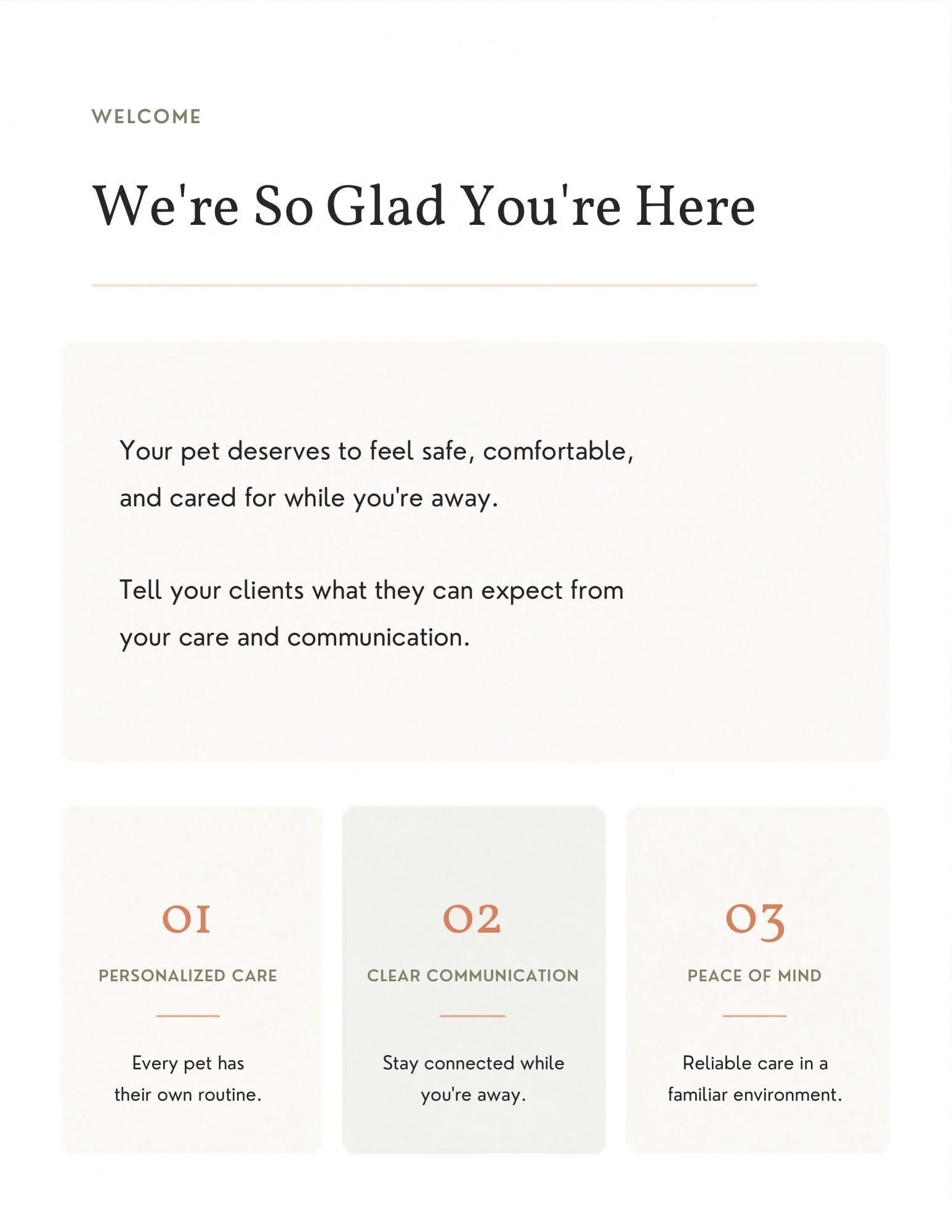 Pet Sitting Welcome Guide Template: 12-Page Canva Editable (Digital Download) - image 3