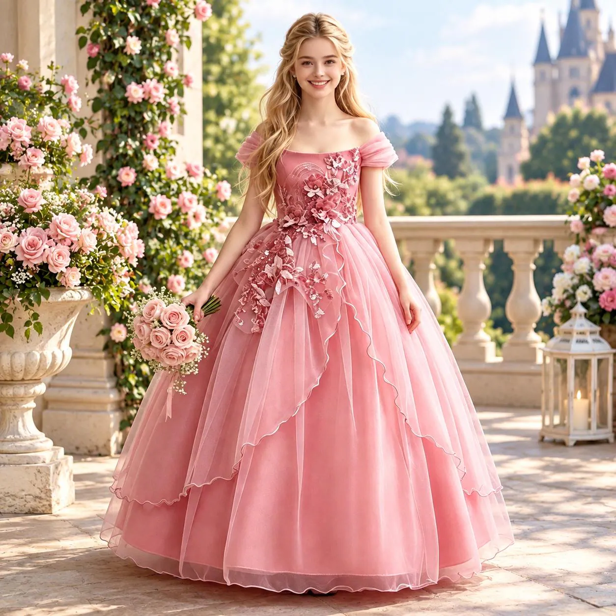 Elegant Tulle Flower Girl Dress, Princess Bow Wedding Bridesmaid Dress