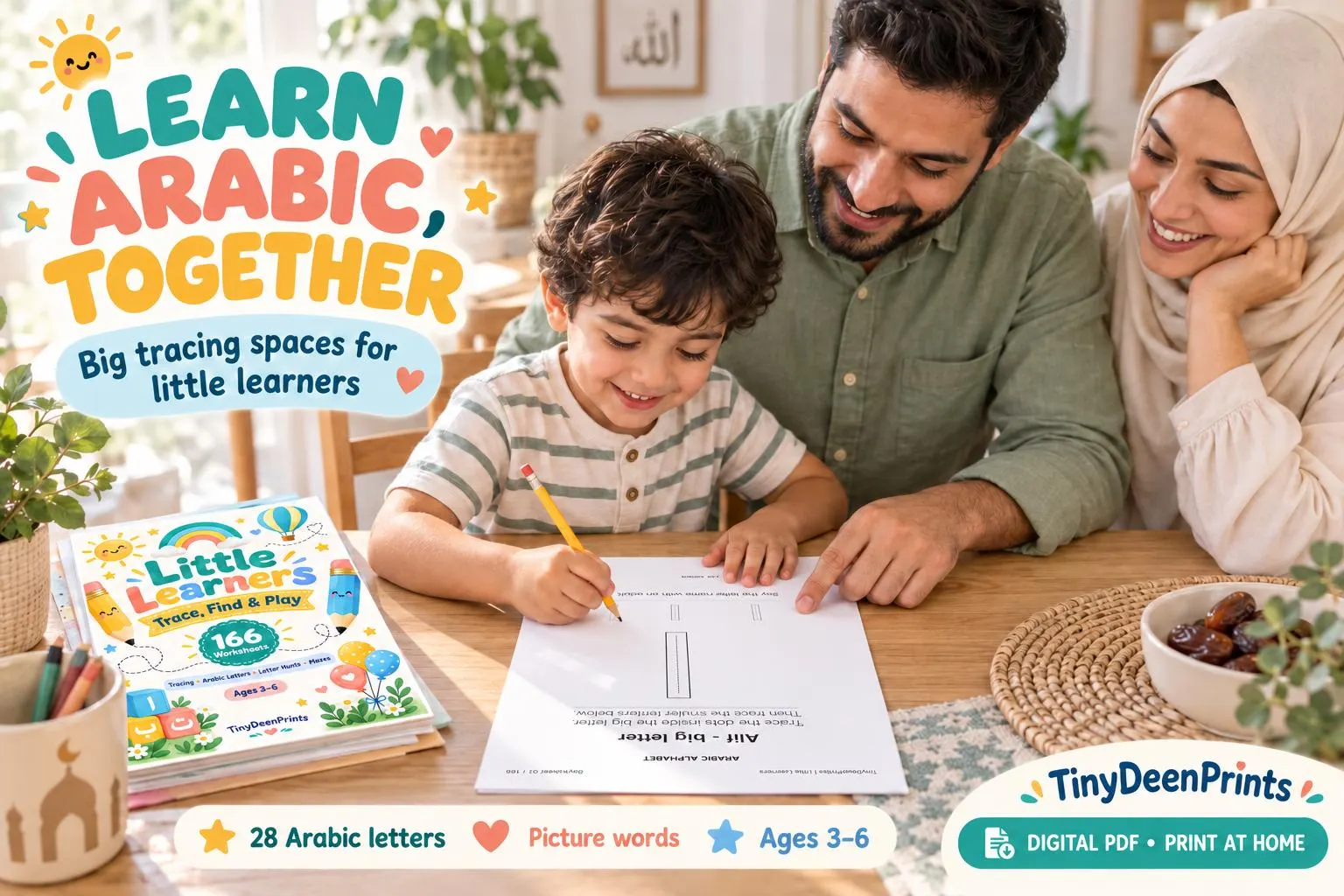BUNDLE 166 Arabic Letters & Alphabet Worksheets for Kids - image 5