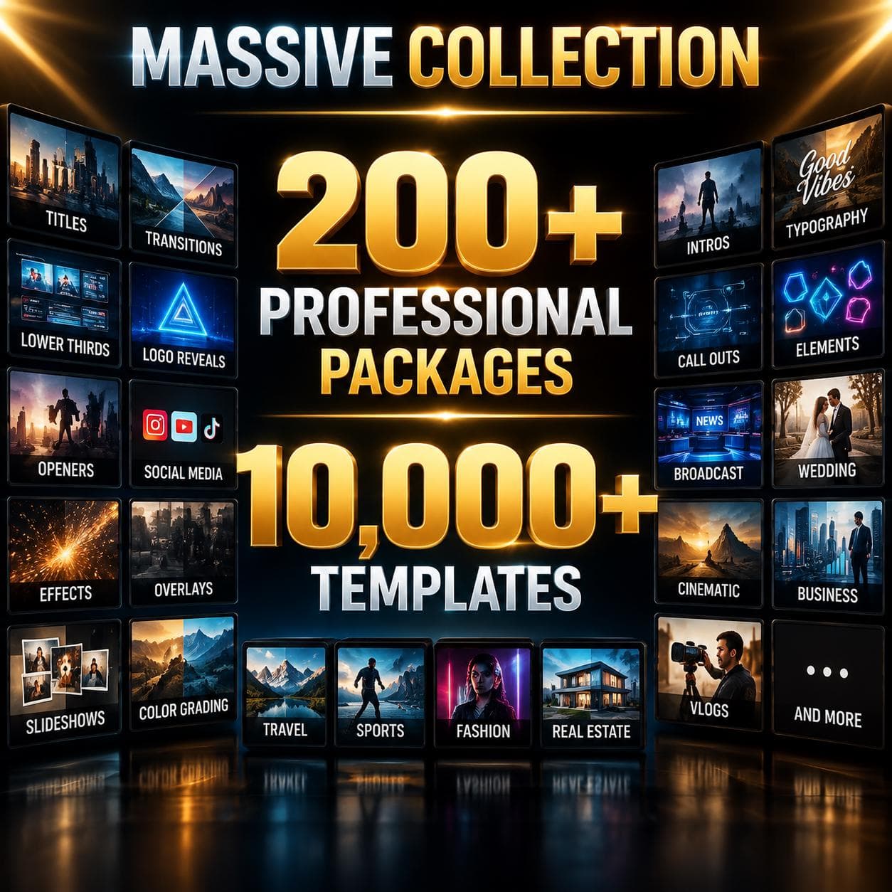 10000+ Final Cut Pro Templates Bundle, 4K Video Editing Assets Pack with Transitions Titles Effects for FCP, Digital Download - image 5