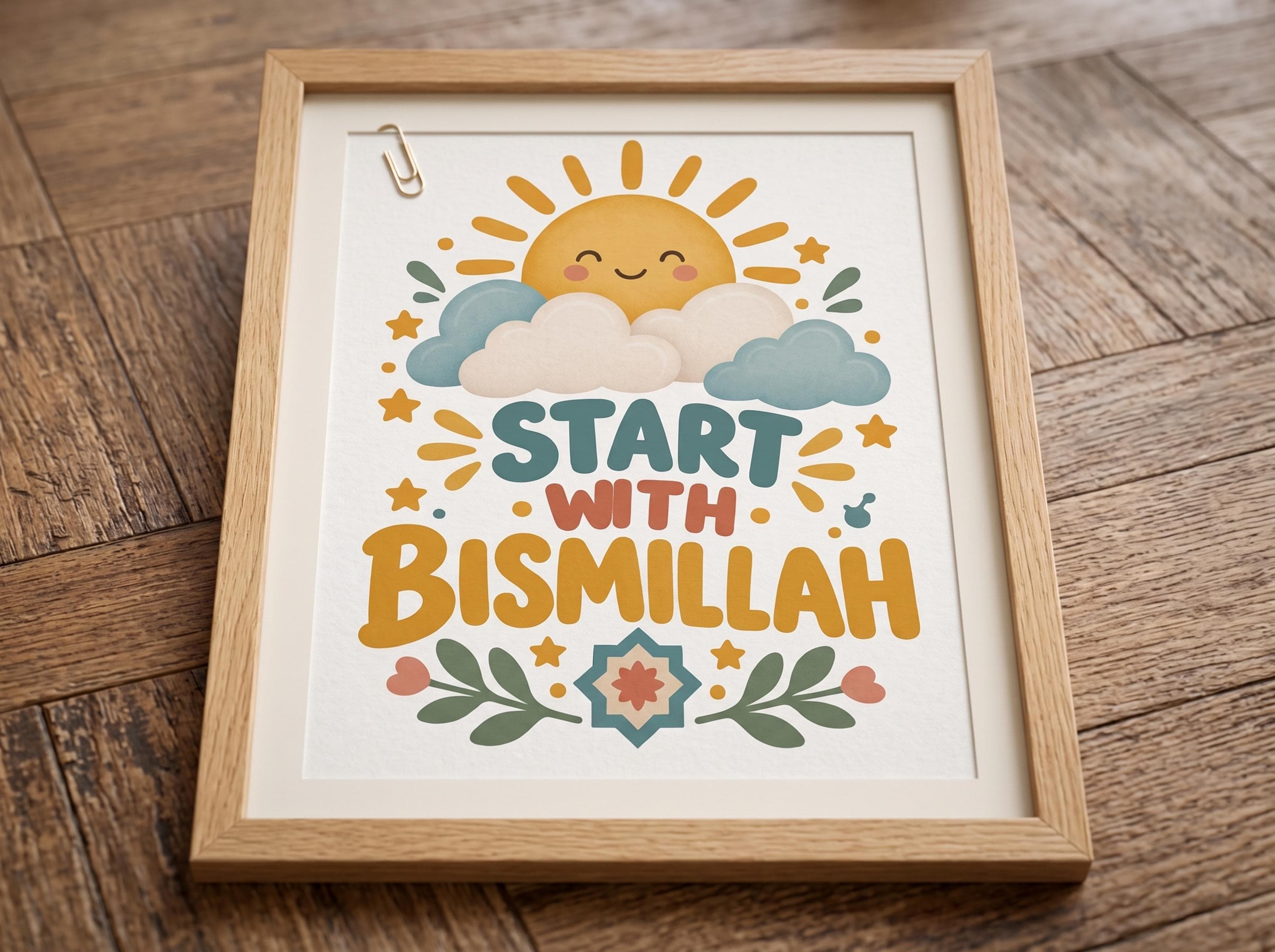 Islamic Wall Art for Kids | Set of 3 Muslim Nursery Posters | Eid Gift Printable Digital Download | Colorful Arabic Decor for Kids Room - image 4