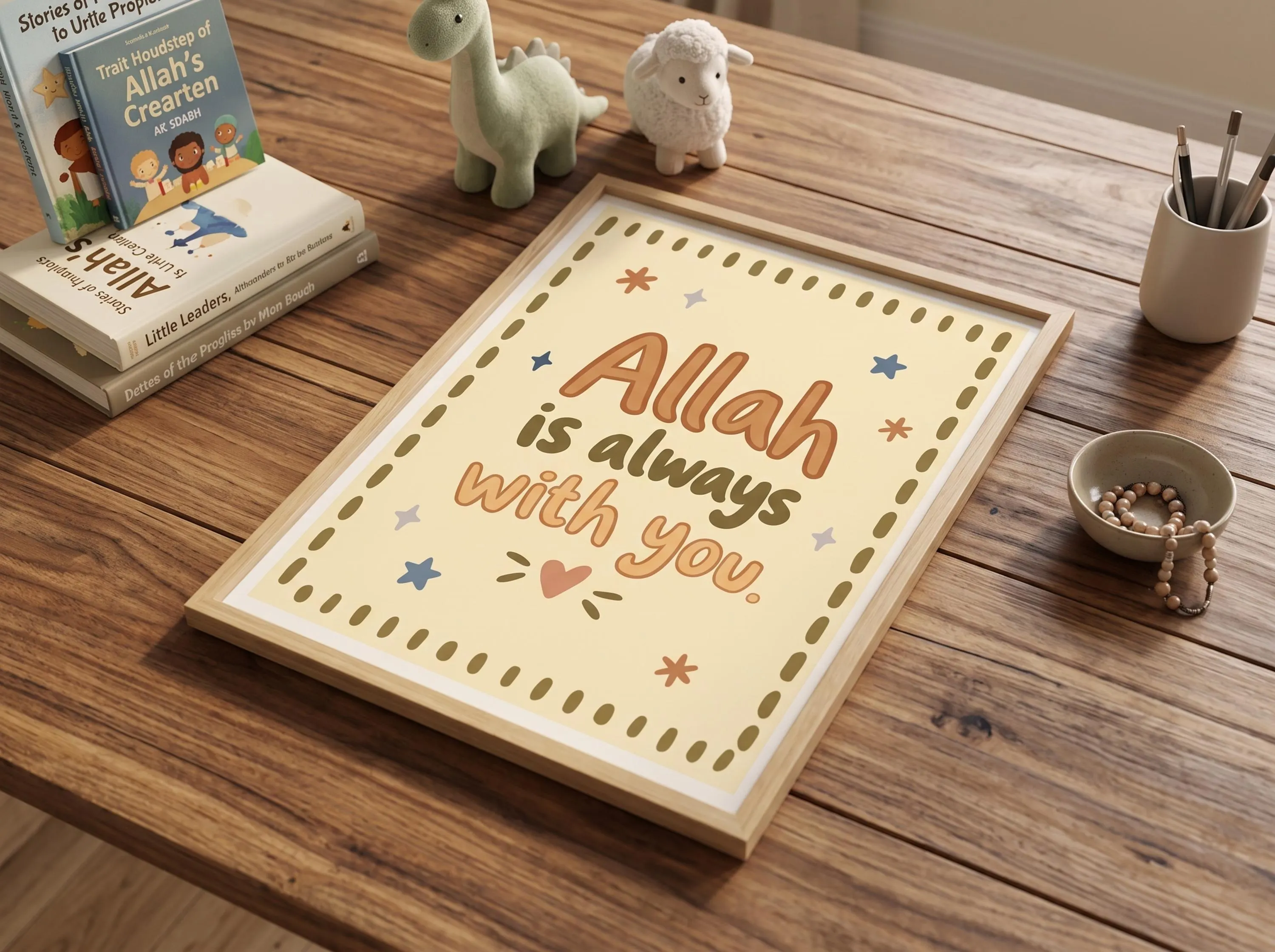 Islamic Kids Wall Art Printable, Allah Is Always With You, Muslim Nursery Decor, Islamic Home Wall Decor, Muslim Kids Art Digital Download - image 3