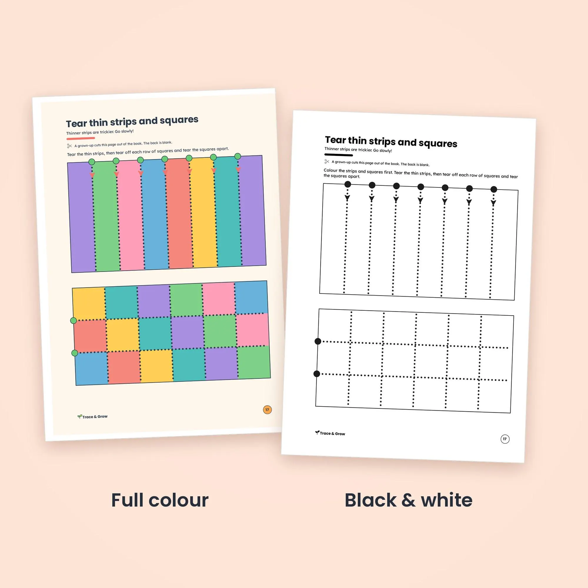 Fine Motor Skills Activities: inside pages
