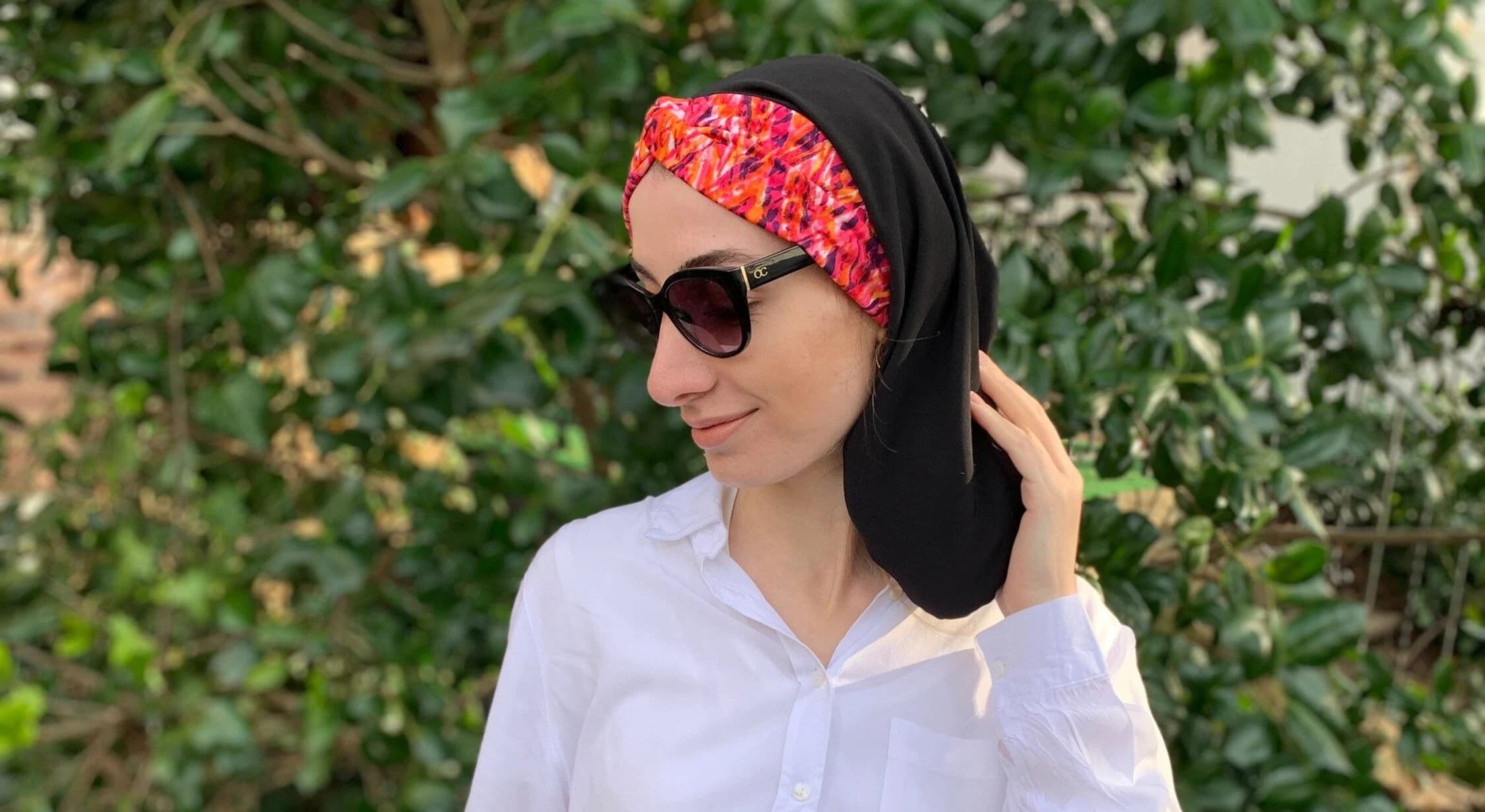 Headcovering Colorful Turban To Cover Your Long or Short Hair | Snood With Height | Hijab For Women | Top Knot Head Covering | Made in USA