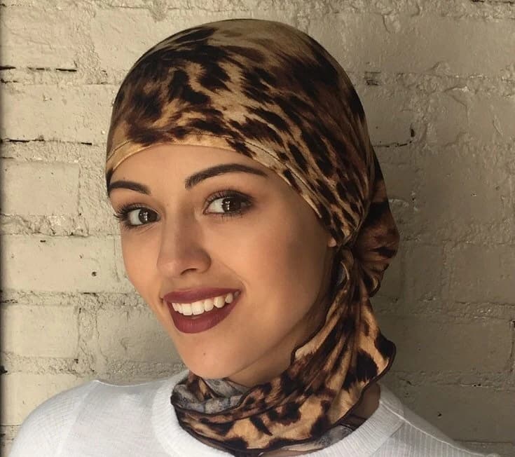 Headwear Gift | Hijab Style Animal Print Slip On Style Very Comfortable Pre Tied Head Wrap Muslim Modern Hijab Scarf Durag | Made in USA - image 3