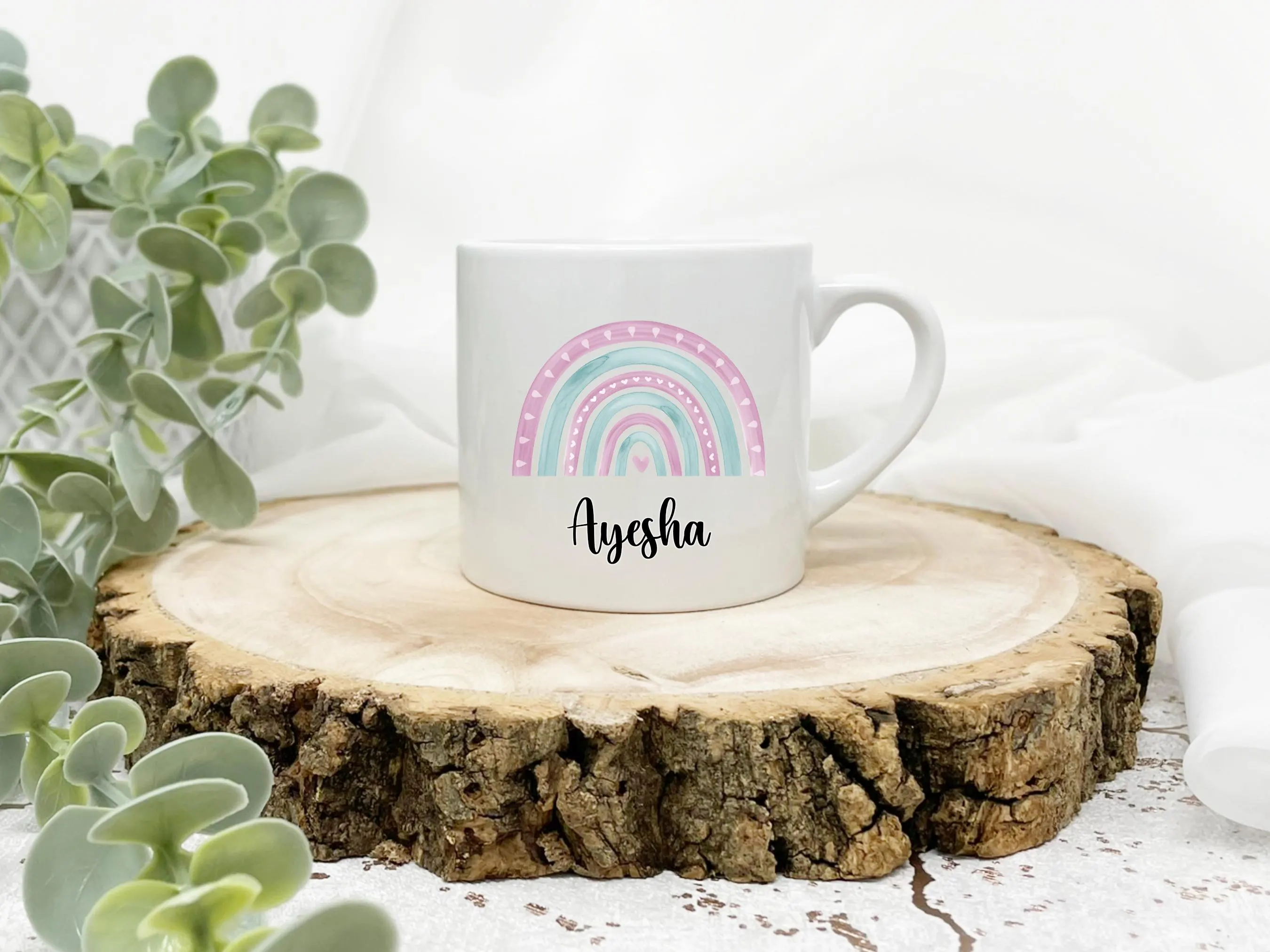 Child's 6oz Mug | children's mug | kids mug | Rainbow | Kids Gift | Children Mug | Ceramic | Polymer | Personalised