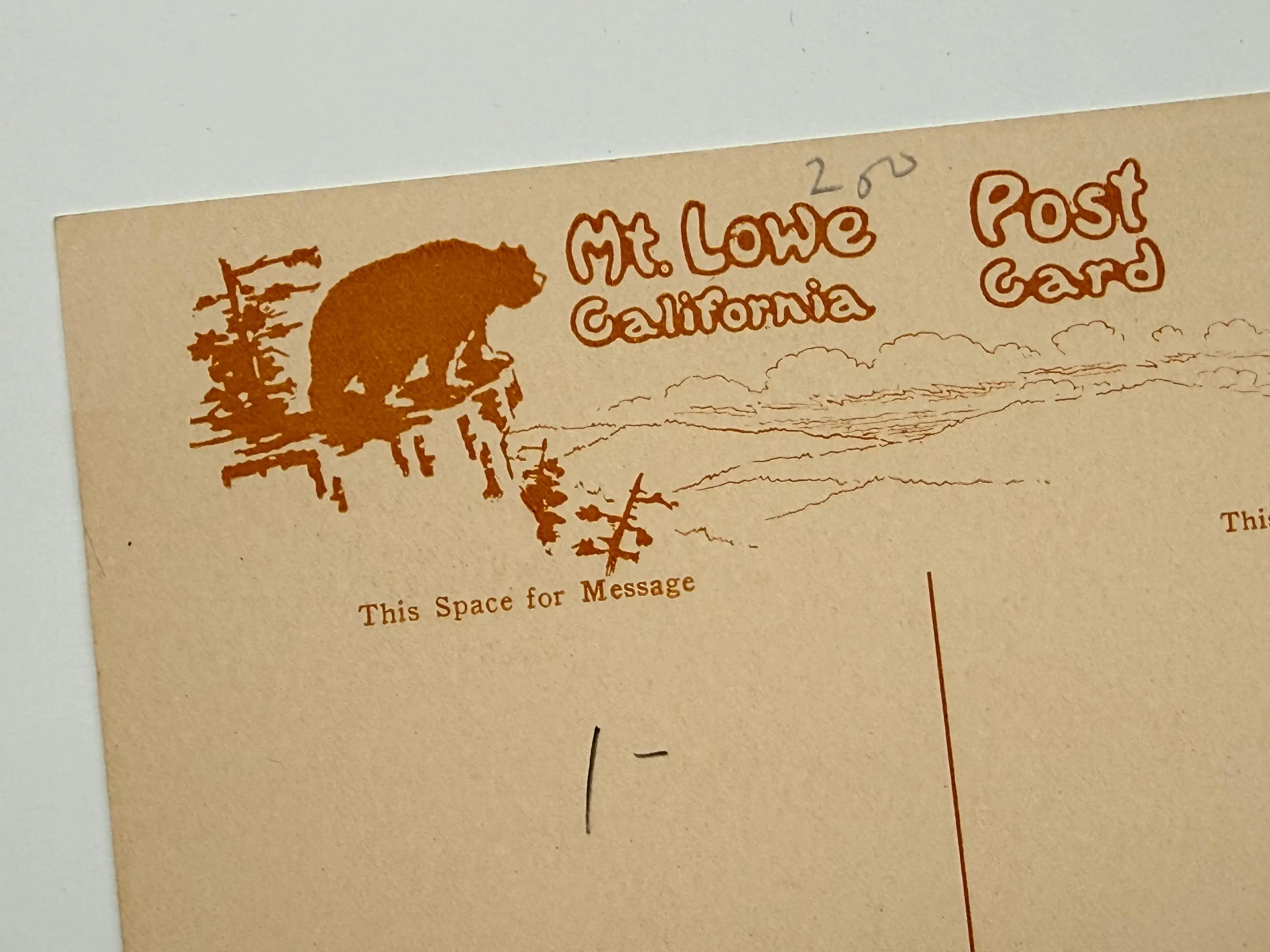 San Gabriel Valley, Mount Lowe, California, Vintage Postcard - image 4