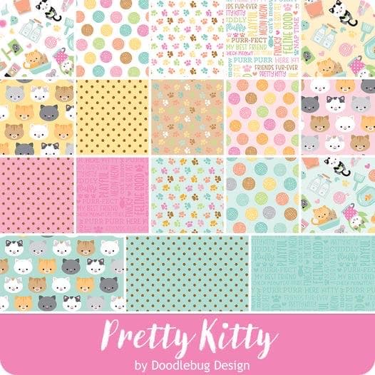 Pretty Kitty by Doodlebug Designs for Riley Blake Designs - (C15652- BLUE) - image 2