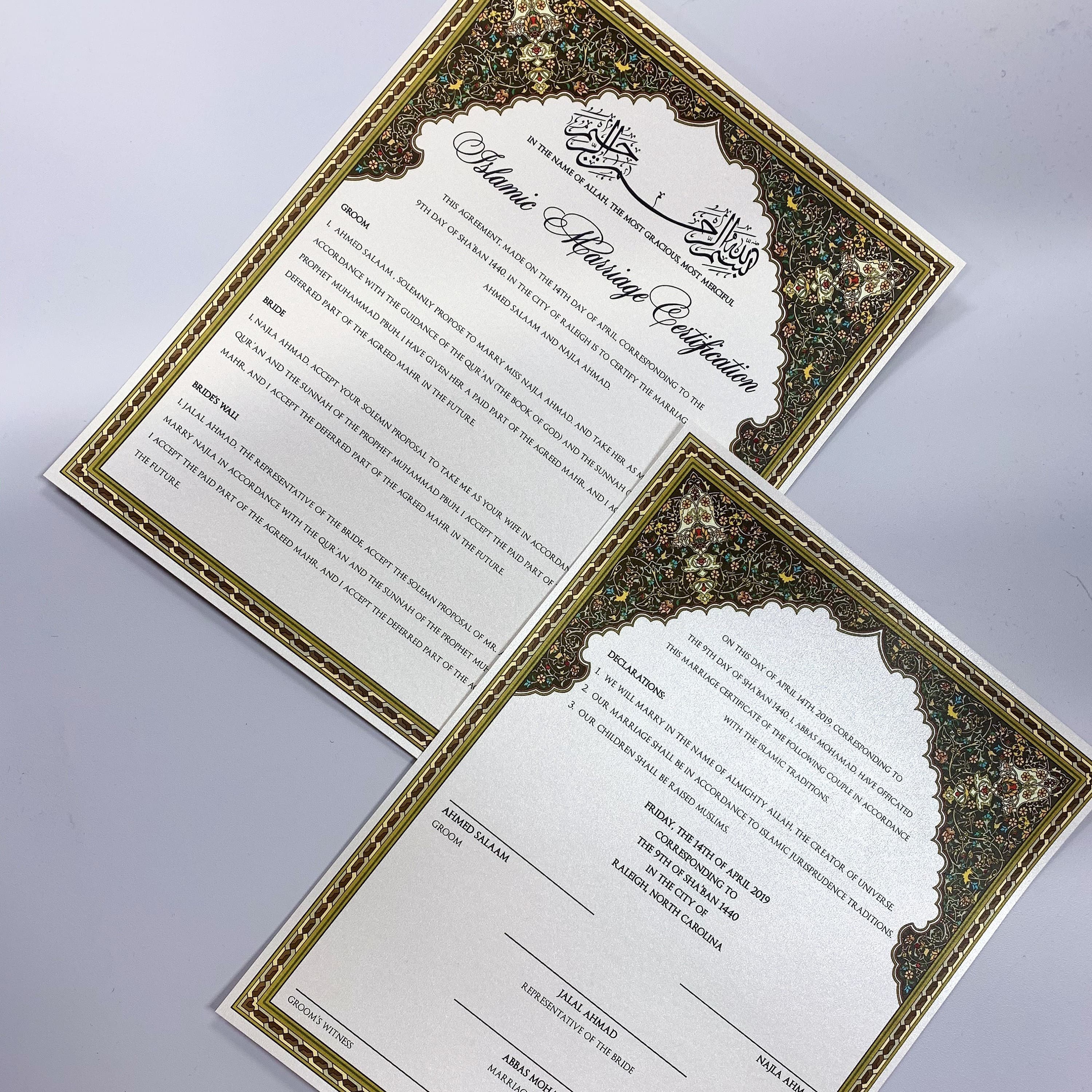 Islamic Marriage Certification | Nikkah Contract - image 4