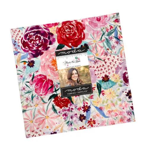 Fleur The Love Layer Cake® 39880LC Moda Precuts Layer Cake 10" squares quilt fabric by Create Joy Project