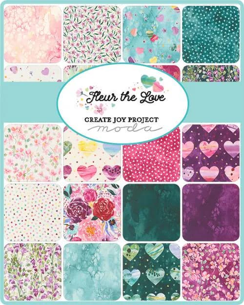 Fleur The Love Layer Cake® 39880LC Moda Precuts Layer Cake 10" squares quilt fabric by Create Joy Project - image 2