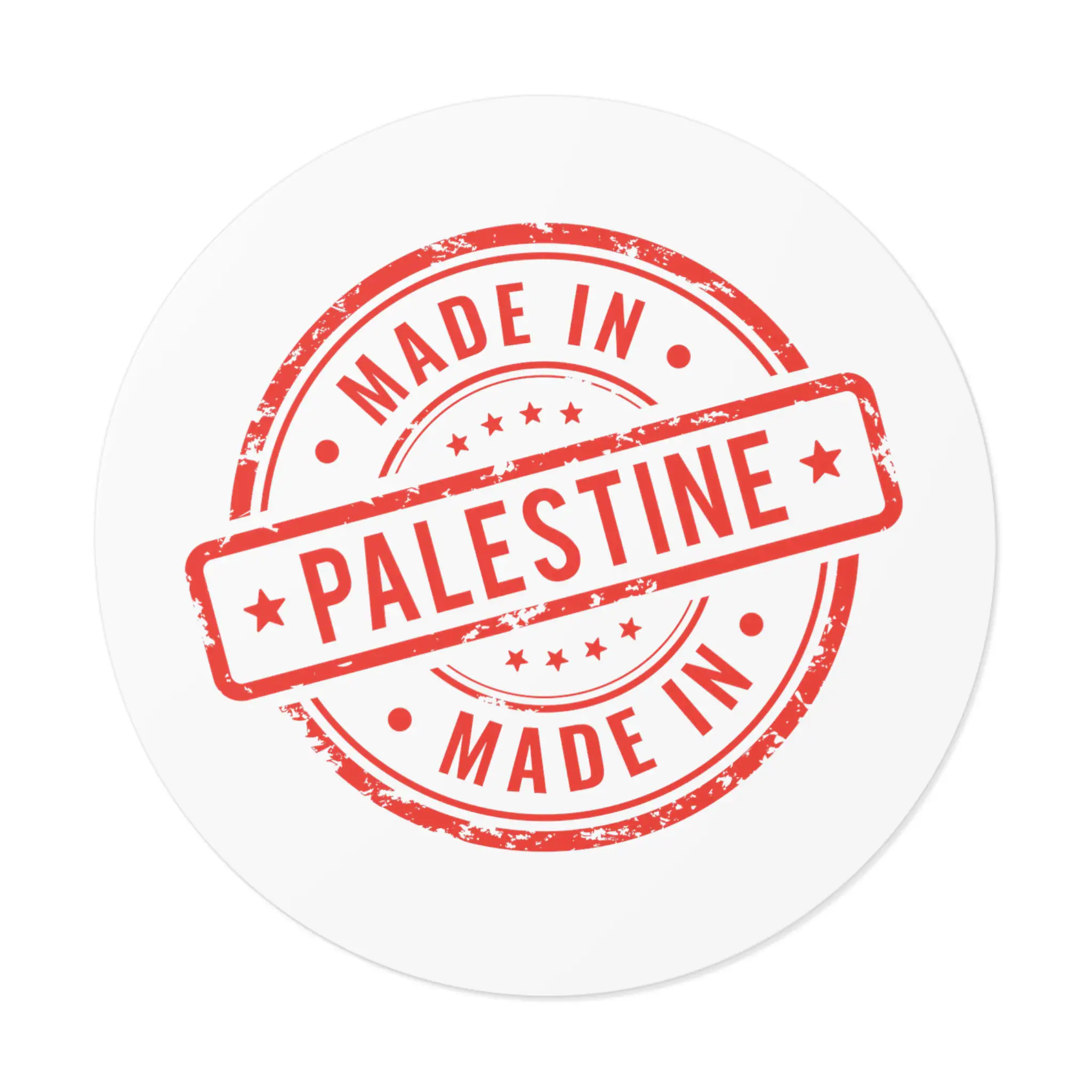 Made in Palestine Round Vinyl Stickers - image 2