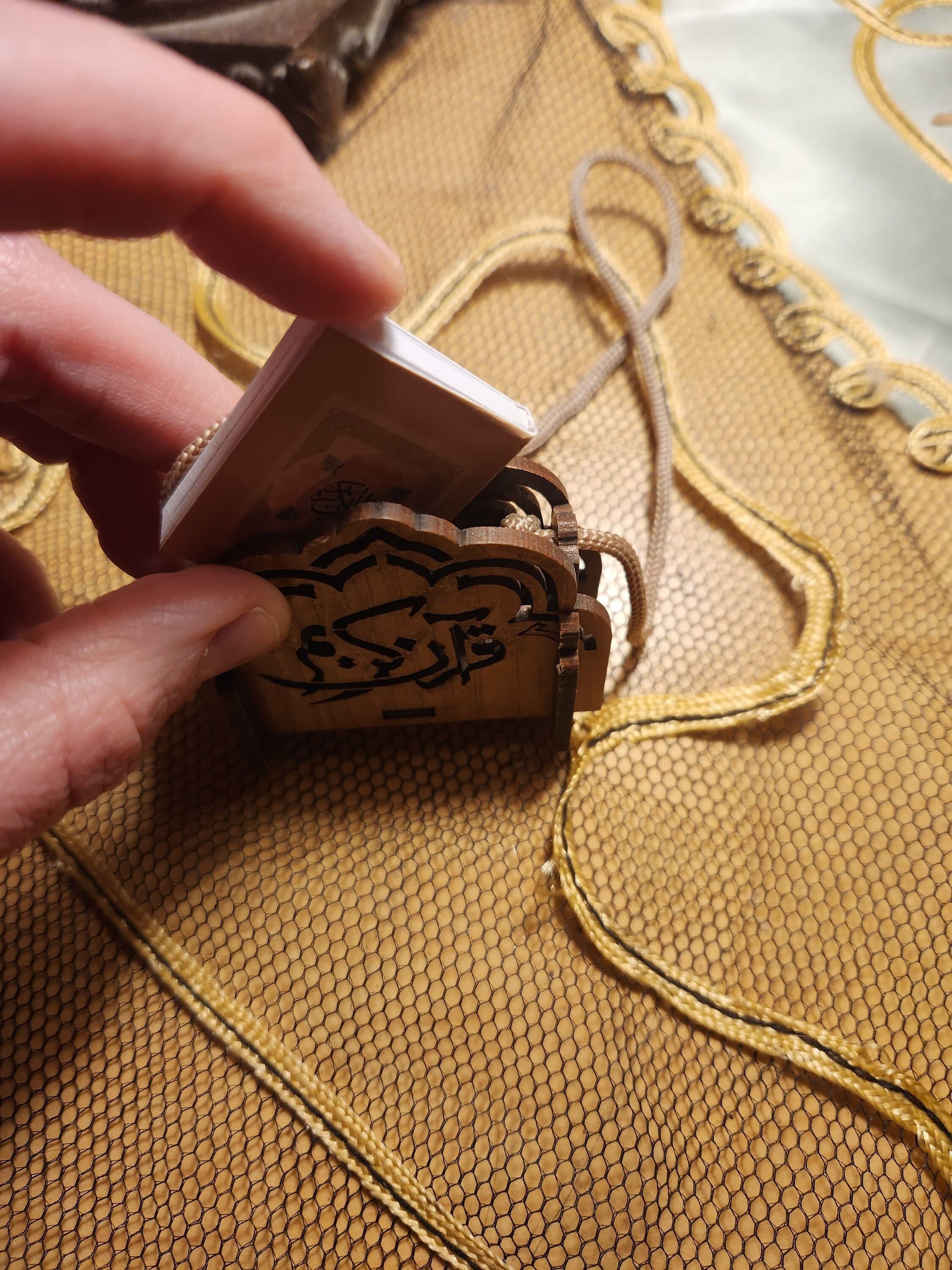 Mini Quran and wooden holder - image 3