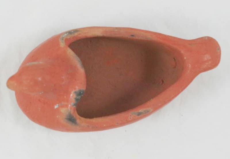 Native American Pottery Navajo Traditional Native American Animal Effigy Pottery Red Clay Duck Effigy Bowl Pot Pueblo Pottery - image 3