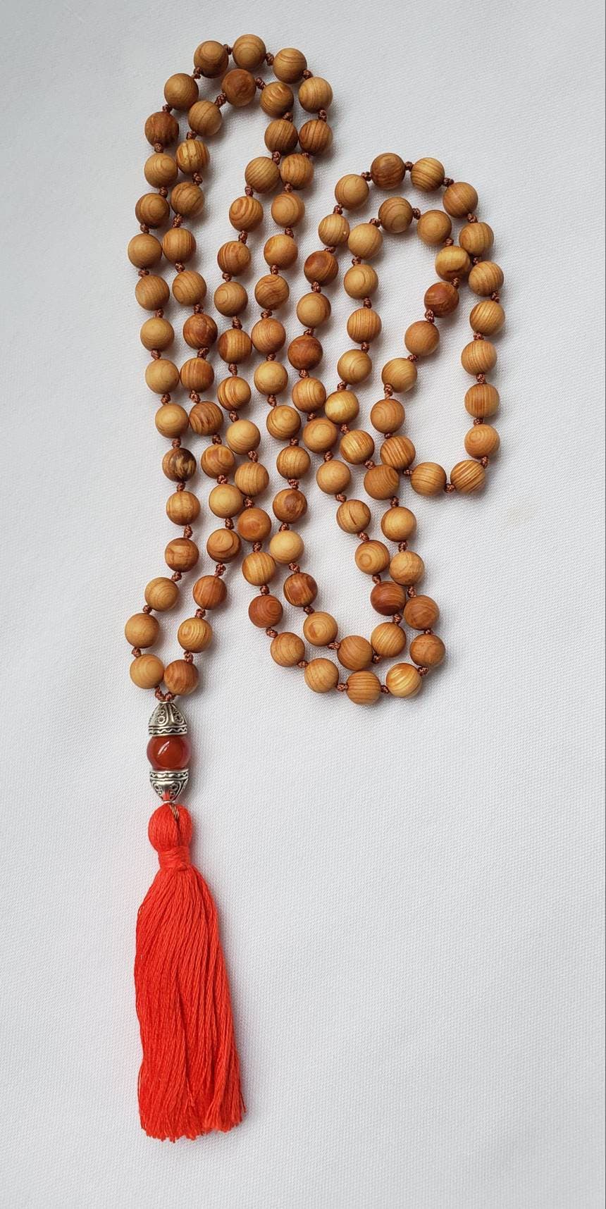 Sandalwood Chakra Mala Necklace, 108 Meditation Beads, Yoga Jewelry - image 5