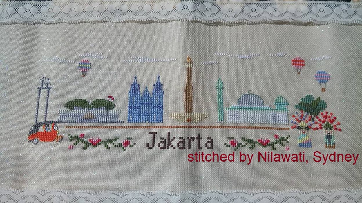 Jakarta Jaya Raya - Jakarta Landmarks PDF Cross Stitch Chart - image 2