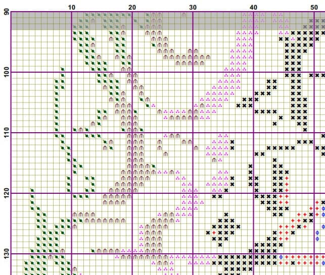 Calligraphy QS Al Kafiruun Instant Download PDF Islamic Cross Stitch Chart - image 5