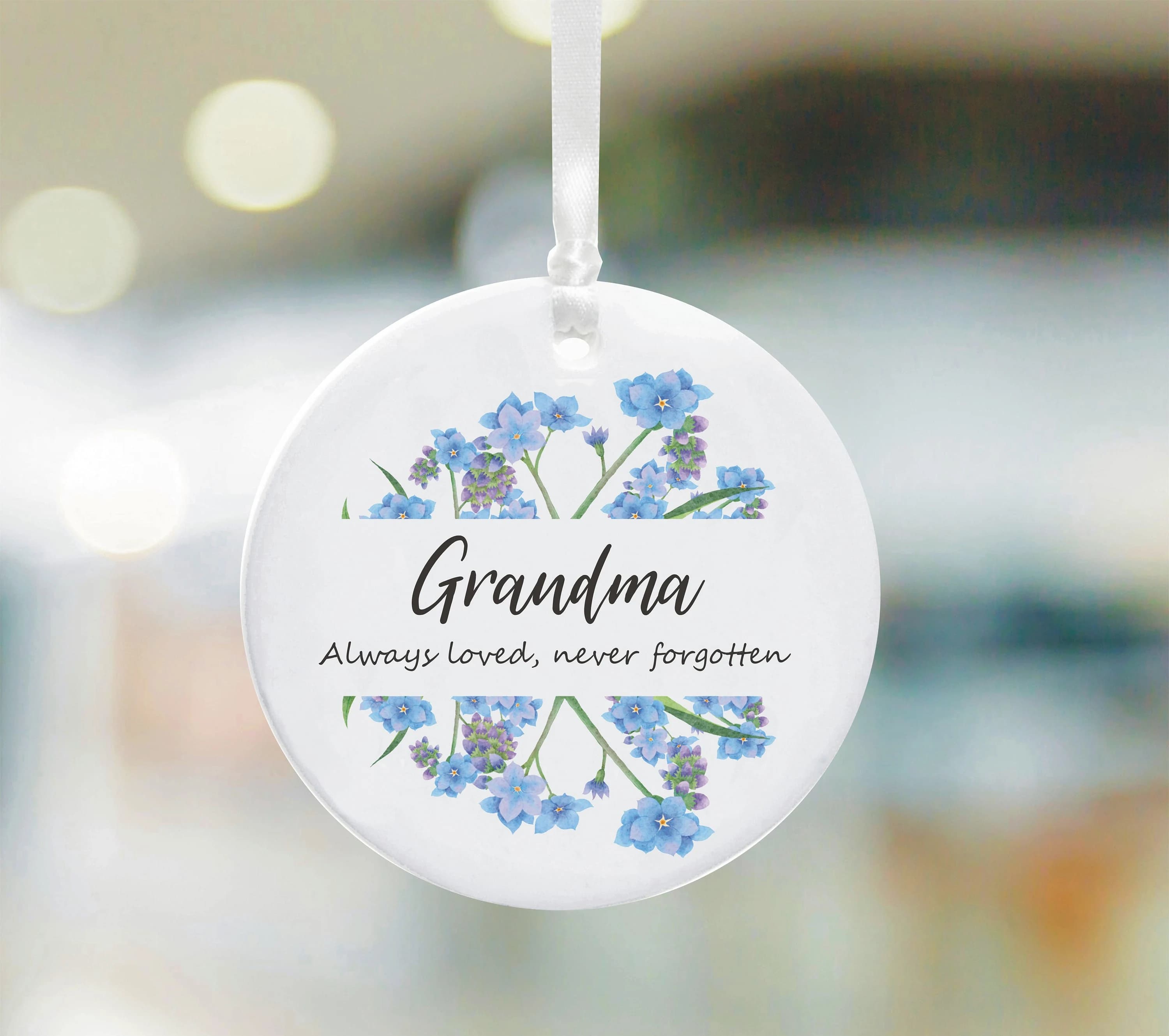 In loving Memory Always Remembered Never Forgotten Ceramic Keepsake - Personalised Remembrance Gift - Sorry For Your Loss Sympathy Gift