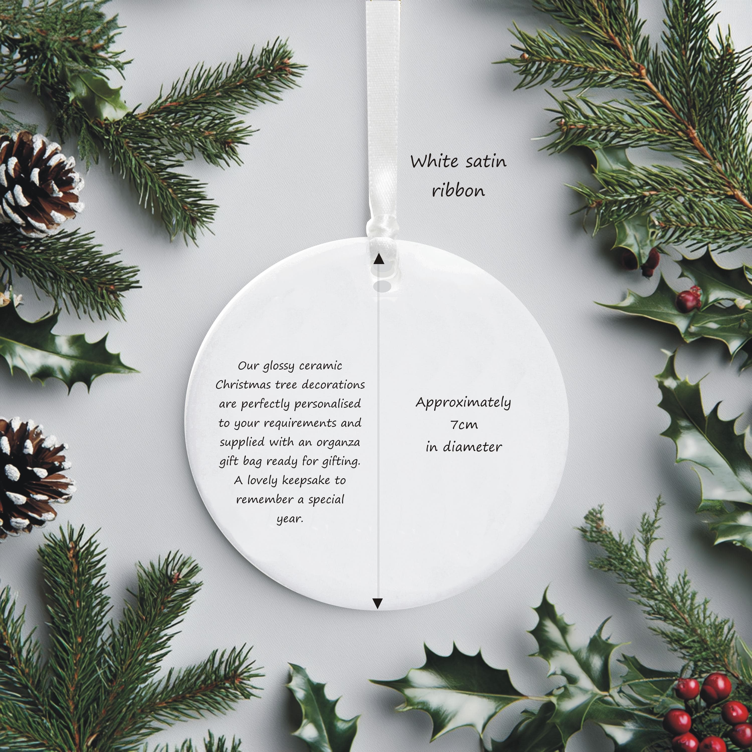 Baby's 1st Christmas Photo Christmas Bauble - Keepsake Gift - image 3