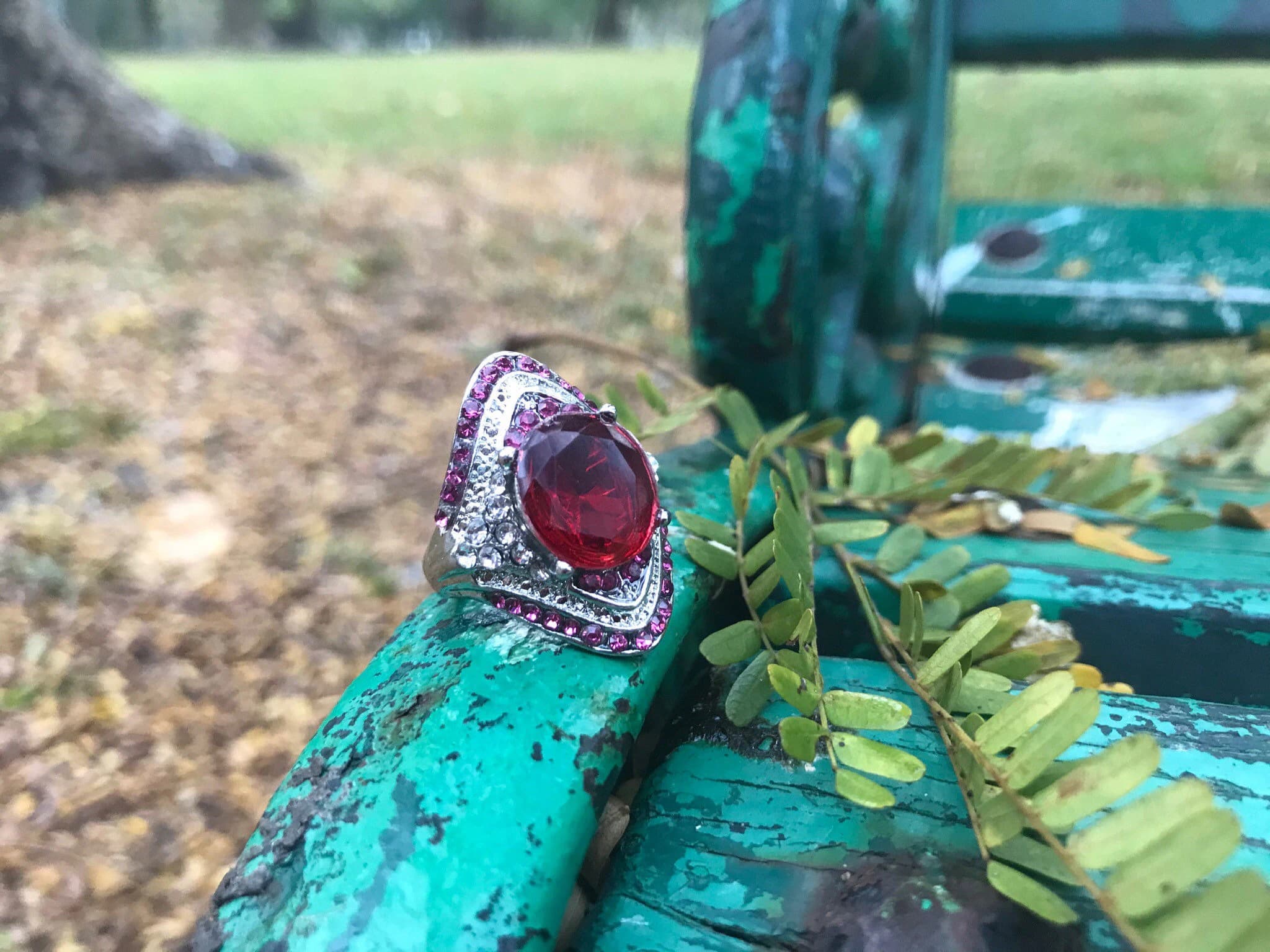 Retro Turkish ottoman Sultan Red Ring Evil Eye Cz Topkapi Crystal Women Jewelry Size 8 Wedding Anatolia Culture