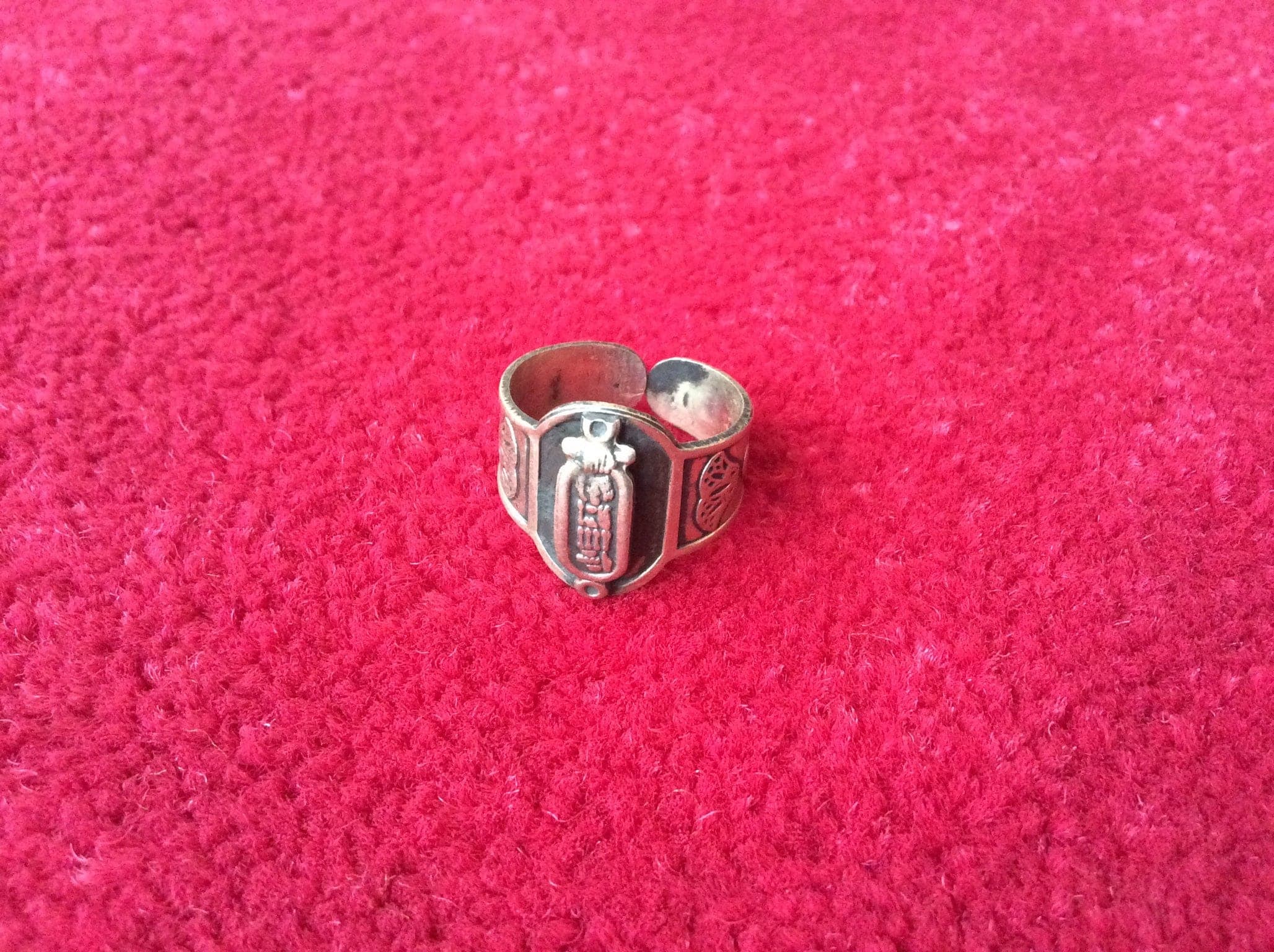 Ancient Egyptian Scarab African Jewelry Hieroglyphics adjustable ring ,Egypt symbol boho bohemian tribal ring T3