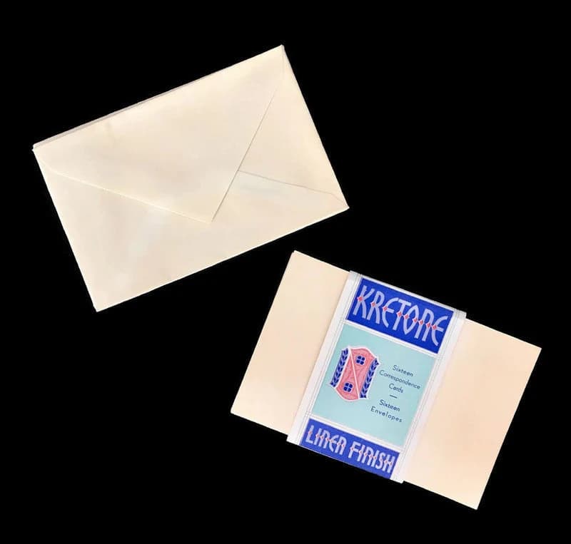 Vintage Kretone Linen Stationery Set: 1950s Correspondence Cards & Envelopes - image 3