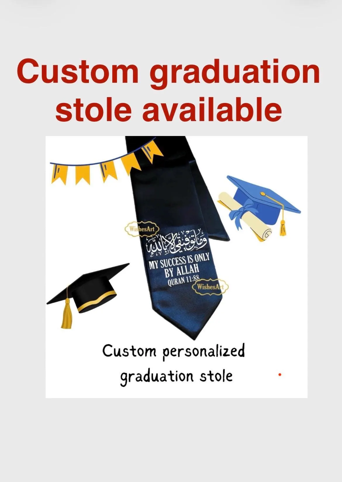custom personalized graduation cap topper - image 4