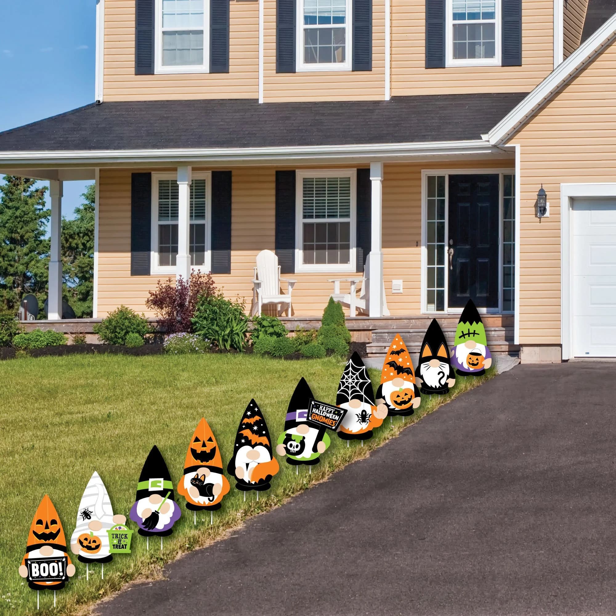Halloween Gnomes - Gnome Lawn Decorations - Outdoor Spooky Fall Party Yard Decorations - 10 Piece - image 5