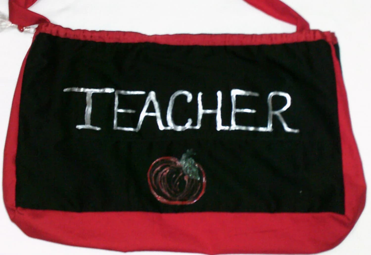 THANK Your Teacher! Teachers Have Class! Fabric 2 Sided Adjustable Teacher Bag. Reliable Handy Practical Sensible! Light Sturdy Made to Last - image 4