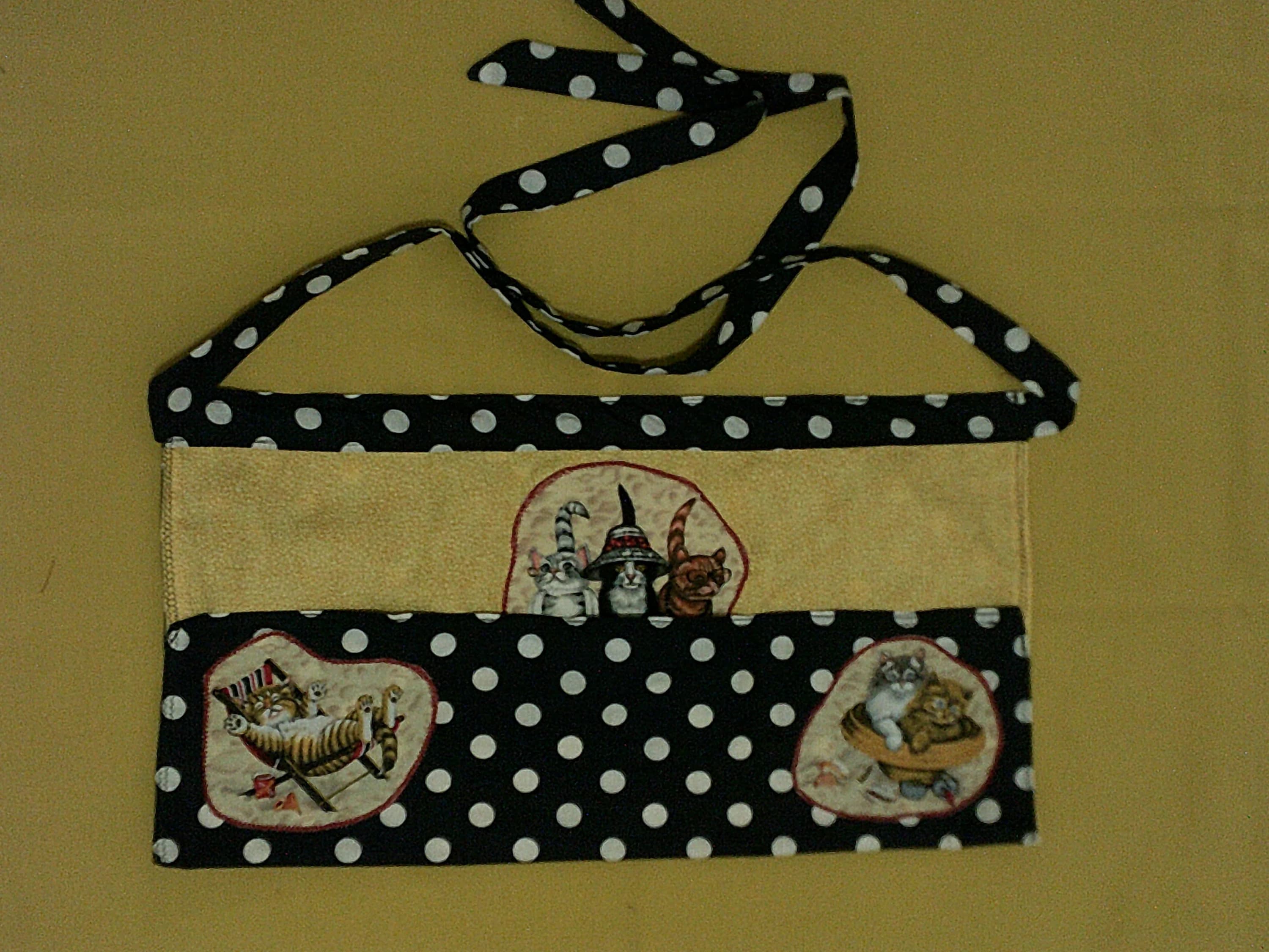 Handy Helper Patchwork Skirt Aprons! Stylish & Practical! Great for the Classroom or Home. 3 Deep Pockets Hold Stuff. Made to fit all sizes! - image 3