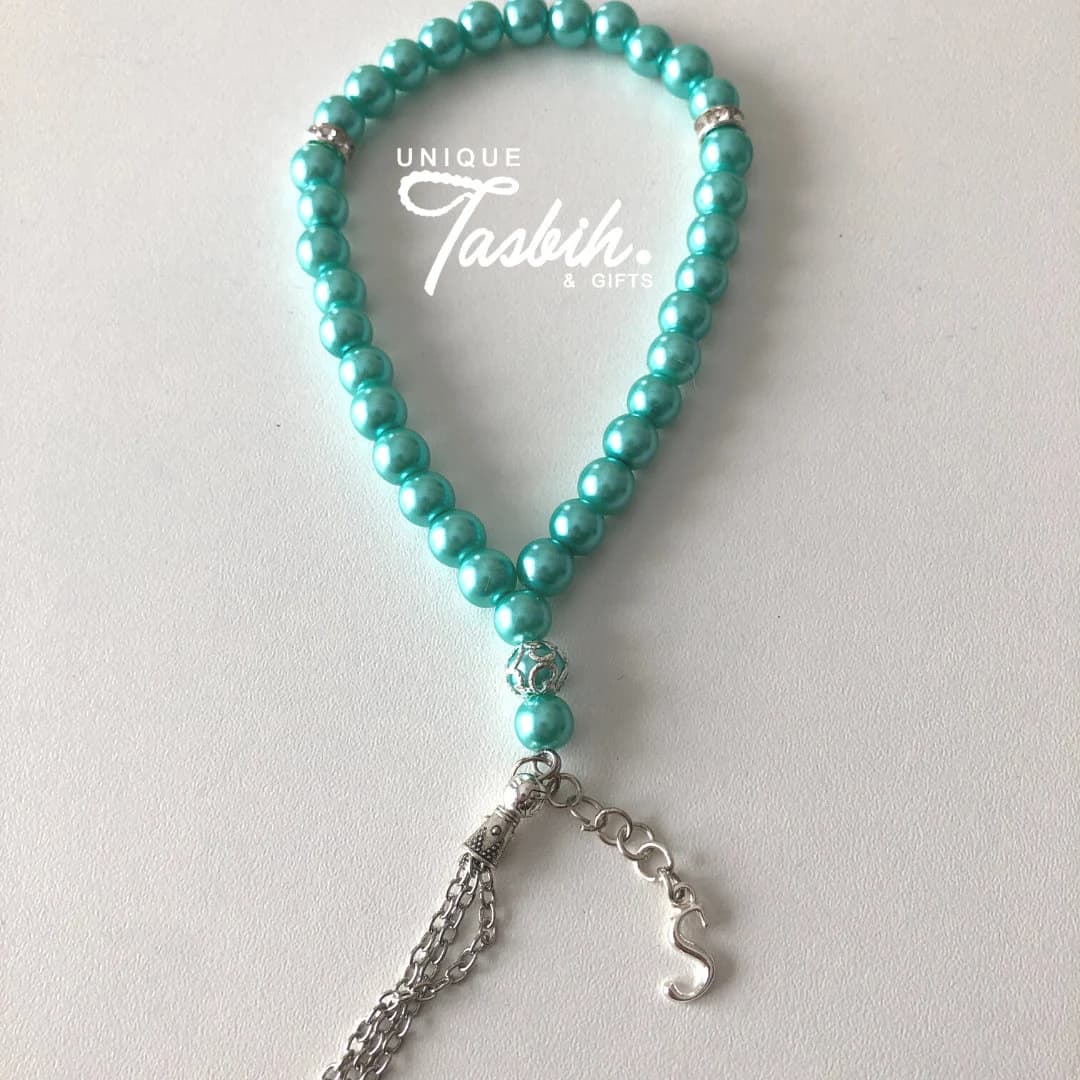 Tasbih 33 beads | Muslim Prayer beads with letter | Initials | Personalized | Subha Islamic Prayer Beads | Misbaha | Musalah - image 4
