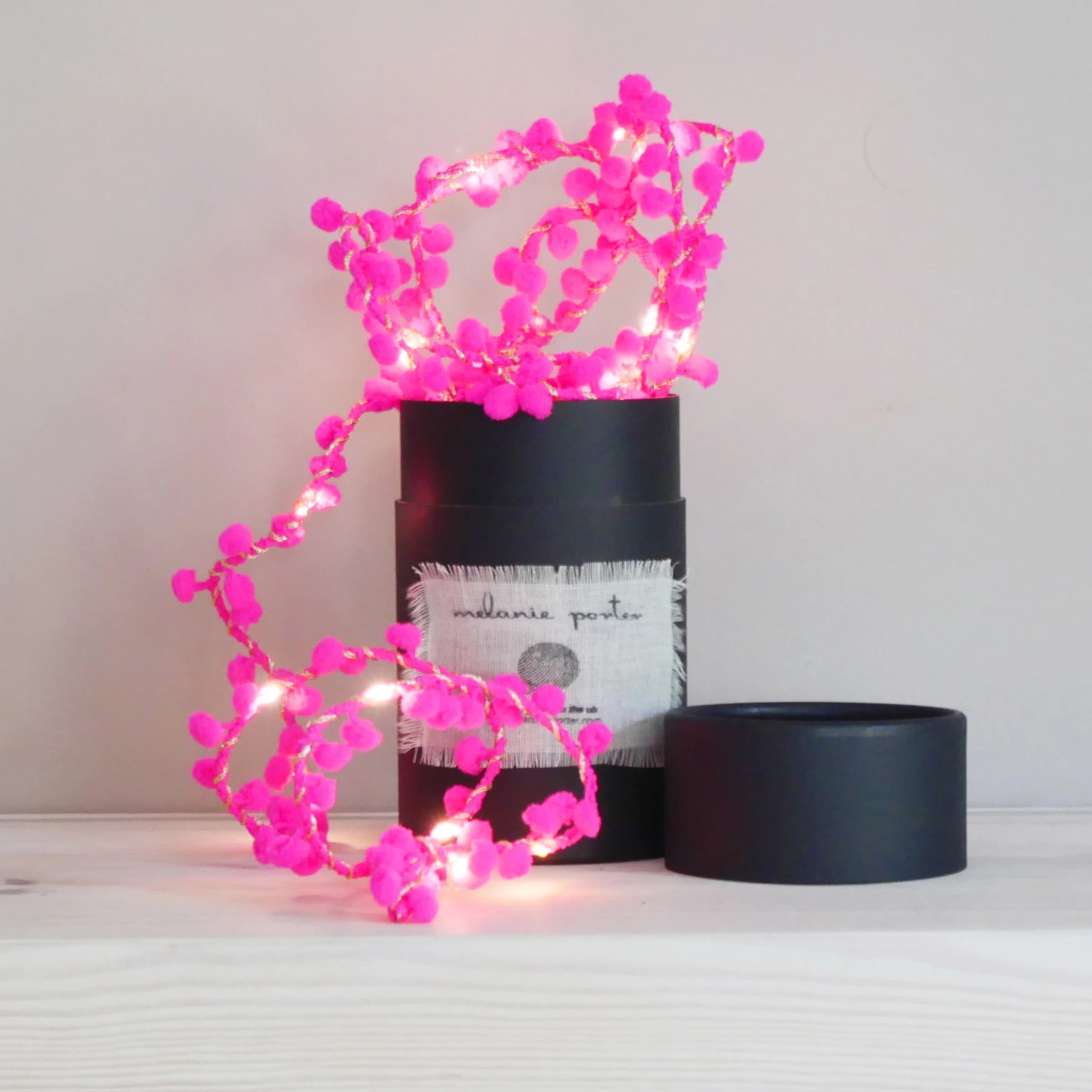 Neon Rainbow Pom Pom Fairy Lights: Kids Room Decor - image 2