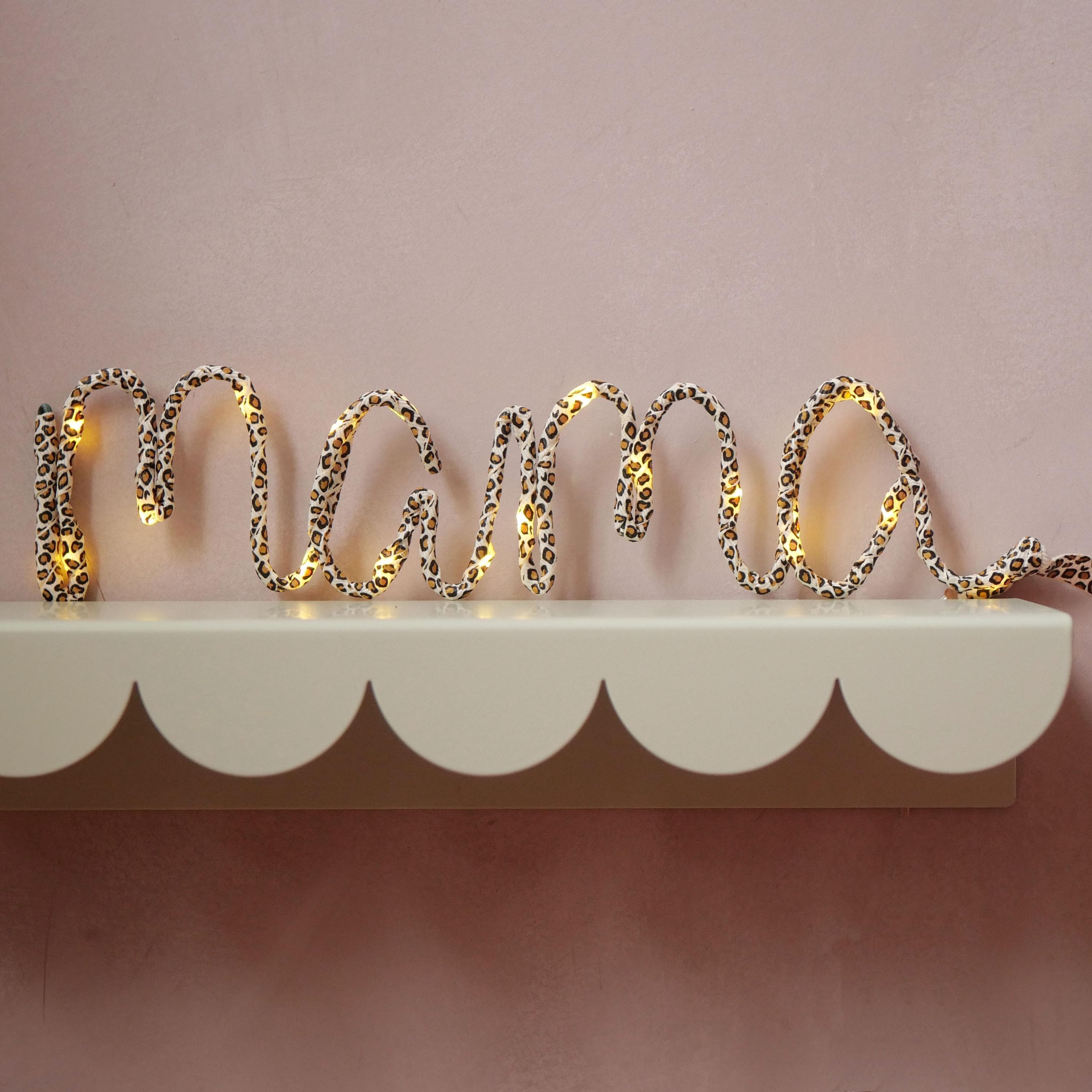 Personalised Leopard Print Name in Lights - image 4