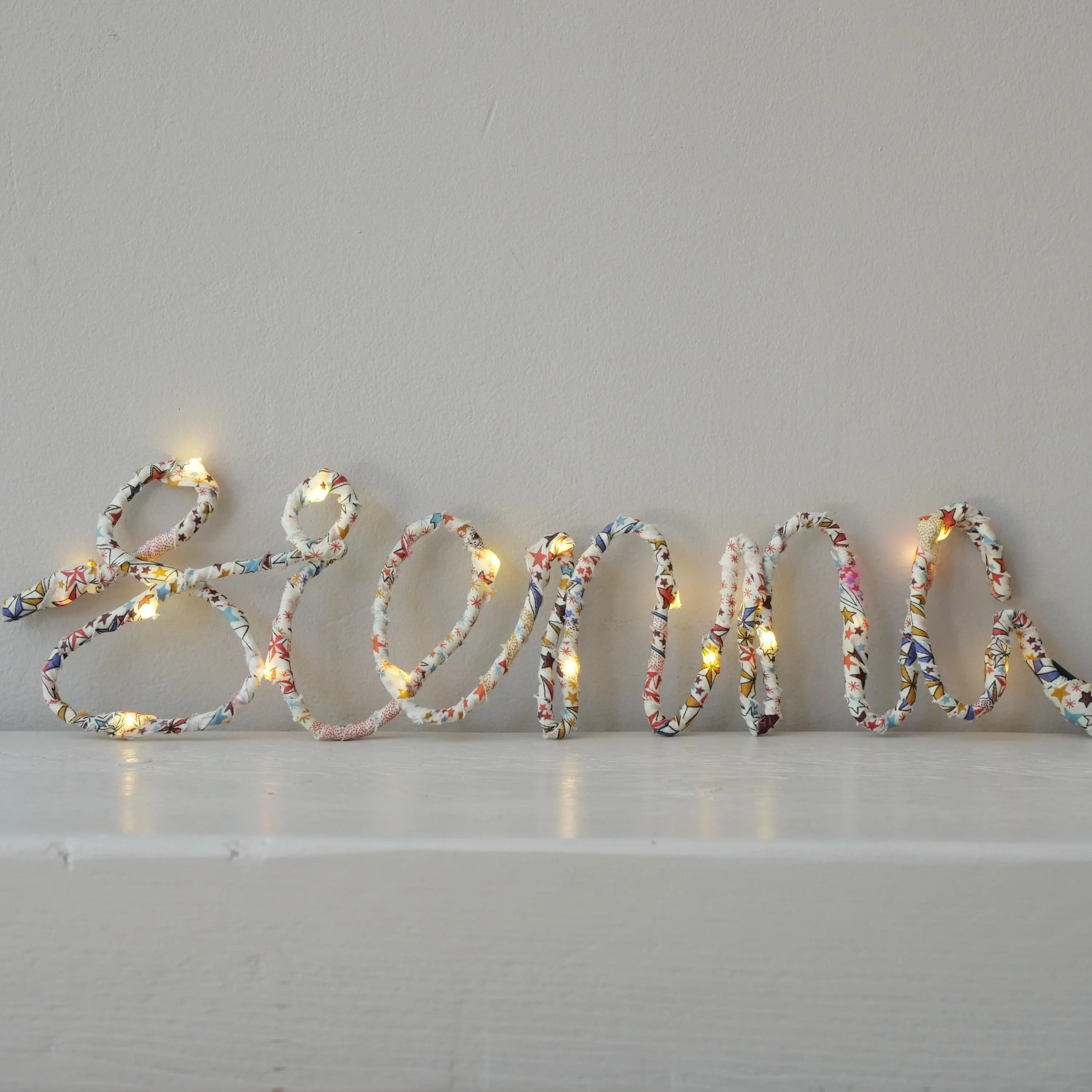 Personalised Liberty Print Name Light: Custom LED Wire Art - image 4