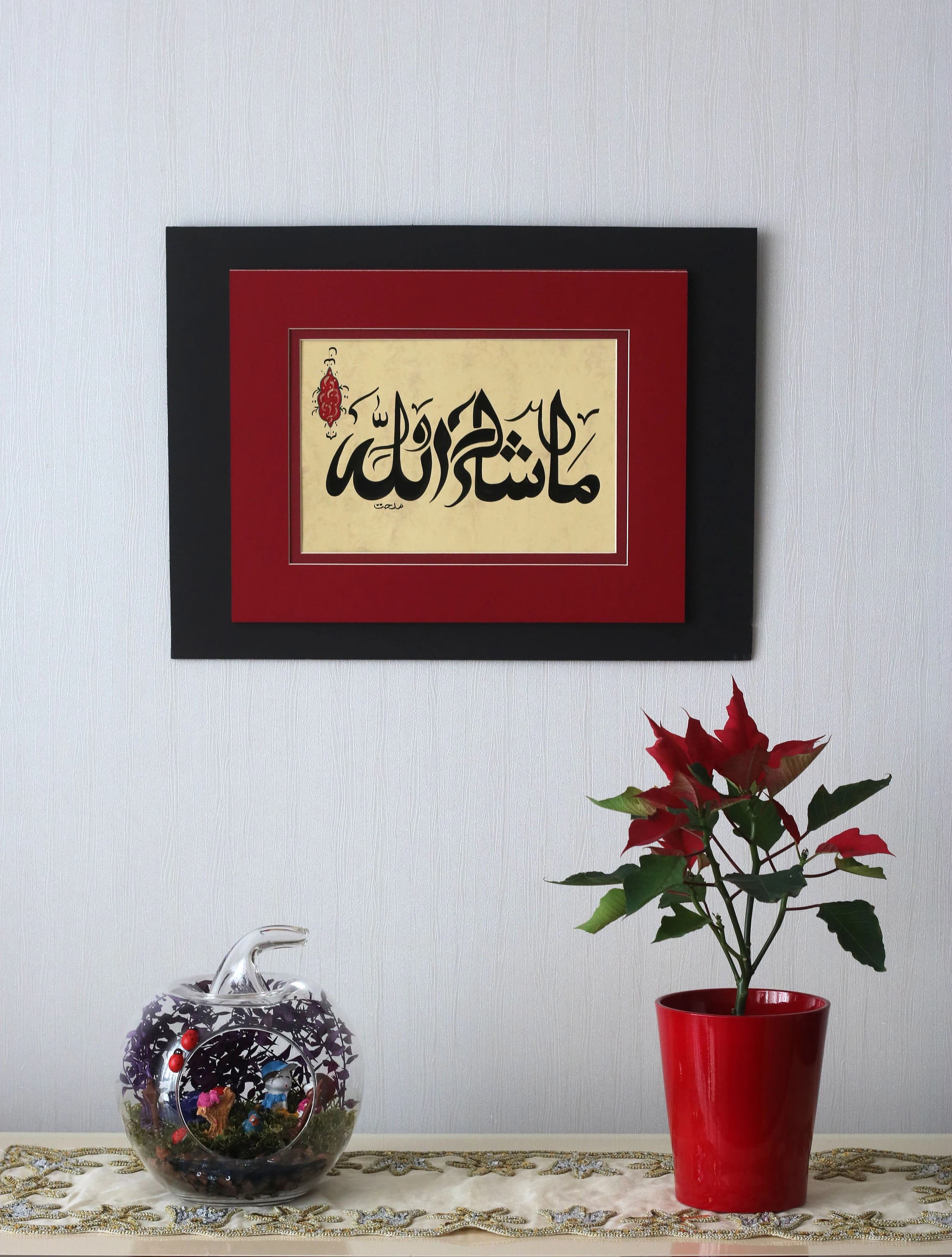 Handmade ISlamic Calligraphy Art Wall Art Arabic Calligraphy Islamische Art Islamique Art Premium Collection Finest Arabic Art Calligraphy Islamic Calligraphy Modern Gift Premium Gift of Wall Art Special Islamic Calligraphy Collection