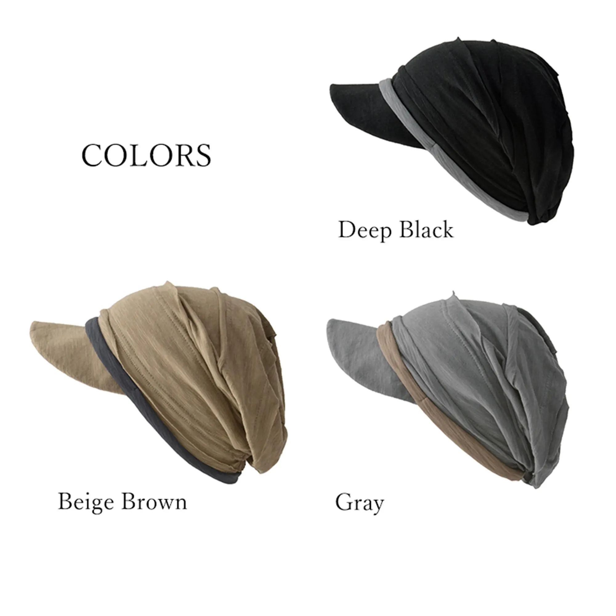100% Cotton Dreadlock Beanie Visor, Lightweight Rasta Hat, Slouchy Sun Hat, Spring Summer Cap - image 2