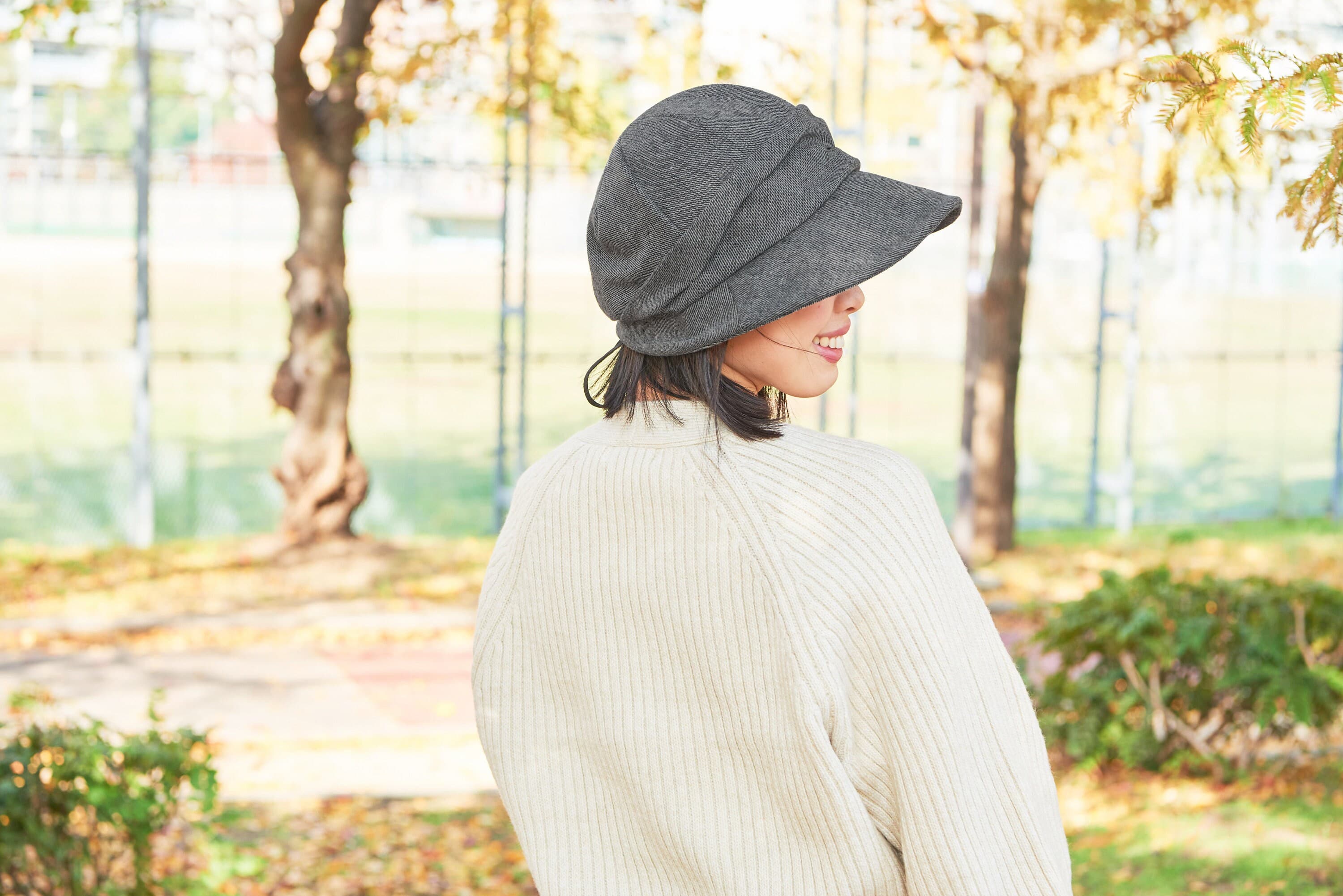 Womens Newsboy Winter Hat, Organic Cotton Bonnet, Soft Visor Casquette, Chemo Cap, Ladies Cloche, Foldable Adjustable Sun Hat Wide Brim Peak - image 5