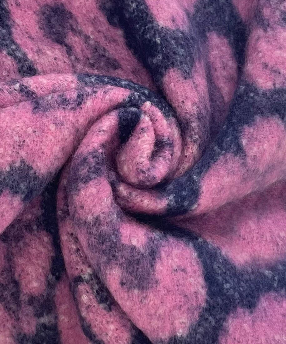 Purple/Pink Leopard Print Chunky Tassel Blanket Wrap Blanket Scarf Thick Shawl Winter Shawl Winter Scarf by Kuati Mayfair - image 4